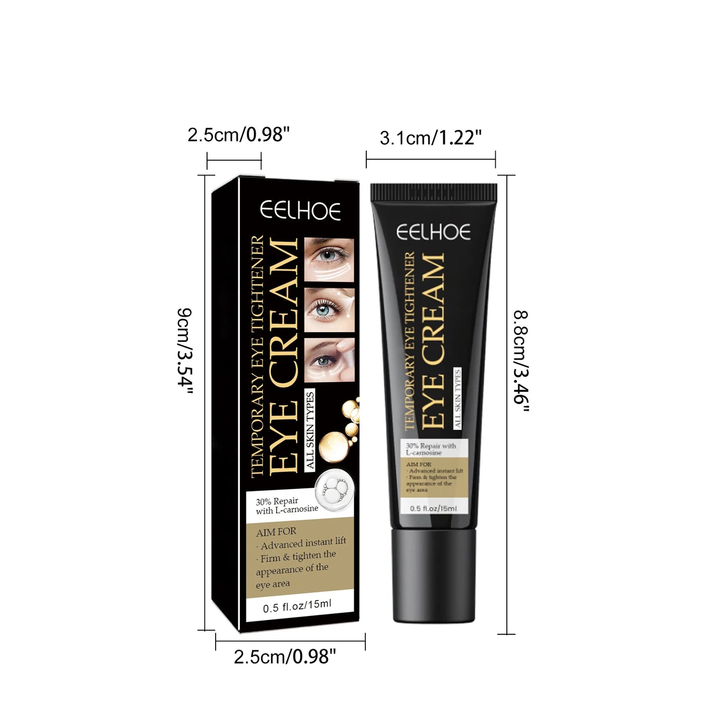 EELHOE Firming Eye Repair Cream (For Dark Circles & Bags) | 15ml Glow