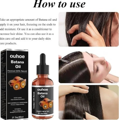 Batana Oil for Hair Growth & Repair (60ml) | Nutrient-Rich Batana
