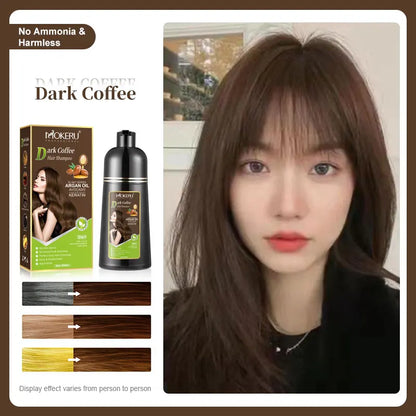 Mokeru Keratin & Argan Oil Hair Color Shampoo (Multiple Shades) | 500ml Glow