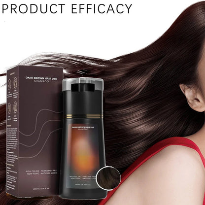 3-in-1 Instant Hair Dye Shampoo (4 Colors) | Nourish & Cover Gray | 200ML Glow