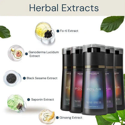 3-in-1 Instant Hair Dye Shampoo (4 Colors) | Nourish & Cover Gray | 200ML Glow