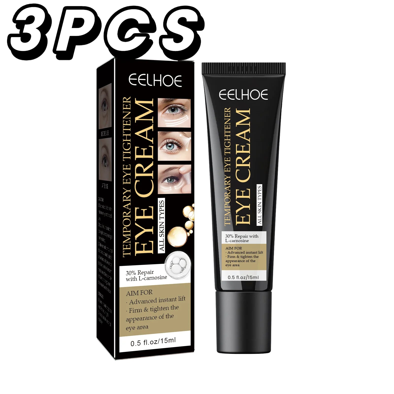 EELHOE Firming Eye Repair Cream (For Dark Circles & Bags) | 15ml Glow