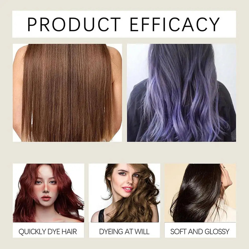 3-in-1 Instant Hair Dye Shampoo (4 Colors) | Nourish & Cover Gray | 200ML Glow